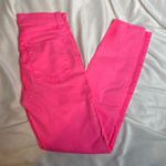 ALICE + OLIVIA Good High Rise Exposed Button Fly Jean Neon Pink Skinny Ankle 26 Photo 2