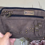 Wild card belt bag distressed utility leather‎ stud belt bag fanny Brown Size M Photo 0