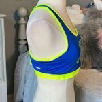Keep Moving Bright Blue Neon Yellow Sports bra performance New Size M Photo 5
