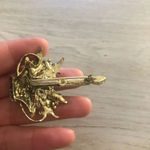 Vintage Christmas Candle Brooch Photo 1