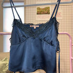 satin top Blue Photo 0