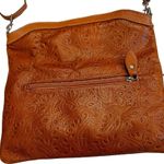 Borse In Pelle Genuine Leather Artisan Stamped Leather Crossbody Bag Photo 9