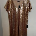 Lulus NWT - Kasson Rose Gold Sequin Bodycon Mini Dress Cocktail Club Night Out Photo 2