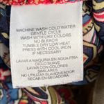Jones New York  Size L Multicolor Paisley Blouse Photo 7