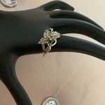 Vintage Silver Leaves Ring Photo 1
