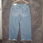 American Eagle Dreamy Drape Super High Rise Baggy Wide Leg Womens 18 Blue Photo 5