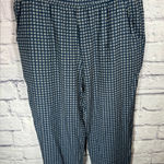 Madewell Women’s Track Trousers Blue Ascot Tile Viscose Jogger Casual Medium Photo 0