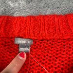 Aerie  Vibrant Red Crew Neck Sweater Photo 4