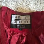 wilson's leather Vintage  Suede Patchwork Leather Jacket Zip Front Sz L Red Orange Photo 4