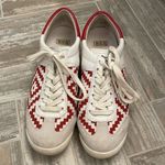 Ash  SCORPIO Red & White Woven Sneakers Photo 3
