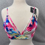 Zaful Women's Tie Dye Lace-Up Bikini Set High-Leg Size 6 Multicolor Photo 1