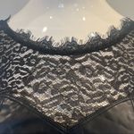 Free People Colleen Faux Leather Mini Dress in Black with Lace Photo 4