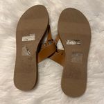 ALDO  Brown faux leather Thong sandals flip flops Size 9 Photo 5