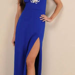 Lulus  Sapphire Blue Strapless Maxi Dress Photo 0