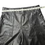 Spanx  Black Faux Leather Jogger Pants Photo 3