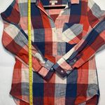 Merona Red and Blue Plaid Button Down Shirt Size M Size M Photo 3