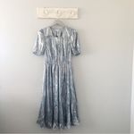 Current Air  Leopard Shine Midi Dress Blue NEW Photo 7