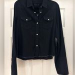 NWT RTA Road To Awe Ashley Western Shirt Pearl Snap Collared Black sz Small Photo 3