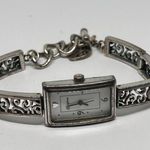 Brighton Silver Tone Rectangular White Dial Ladies Fashion Watch Photo 5