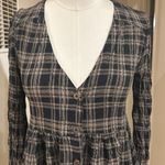 Urban Outfitters Plaid Long Sleeve Tiered Babydoll Dress Photo 7