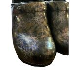 Dansko Professional Patent Iridescent Clog Mule Slip On Black Purple Size 40 Photo 1