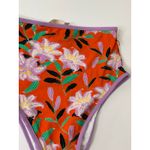 Diane Von Furstenberg  Cheeky High-Waist Floral-Print Swim Bikini Bottoms Small Photo 8