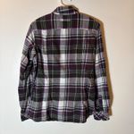Duluth Trading Co Plaid Flannel Shirt Size Medium Purple Photo 3