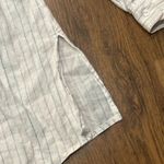 Chico's Tunic Top Women's XL (3) Striped 100% Linen Blouse Button Up Shirt Photo 6