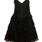 Karen Millen Sweetheart Dress Black Ruffled Skirt Size medium Photo 13