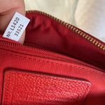 Coach  Red Embossed Leather Handbag Photo 6