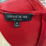 Lafayette 148  RED ITALIAN PUNTO MILANO ALDRICH SHEATH DRESS Photo 6