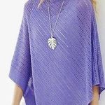J. Jill Lavender Knit Poncho Purple Size undefined Photo 0