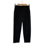 ZARA Pants Womens 4 Pleated Slacks Slash Pocket Stretch Waist Band Career Gray Photo 7