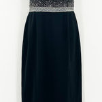 Avanti Designs Womens VTG 90s Rhinestone Beaded Cocktail Evening Dress Size 12 Photo 0