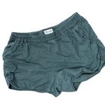 Madewell army green camo casual comfortable summer shorts elastic waist pockets Photo 0