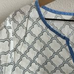 J.Jill Printed Lightweight 100% Cotton Tunic Top Shirt Blouse Large Photo 4