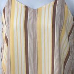 Pink republic  Yellow & Brown Striped Tank Cami Top size Medium Photo 9