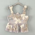 Sea New York Bonnie Bowtie Appliqué Multi Cotton Tank Top Blue Photo 3