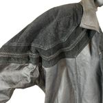 Vintage Greg Bell Leather 80’s Matrix Black Paisley Patchwork Long Trench Coat Size L Photo 3