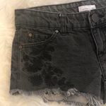 O'Neill O’Neill black embroidered‎ flower cutoff shorts Photo 1