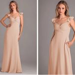 Azazie  Kaylynn Champagne Formal Dress Size A8 Photo 1