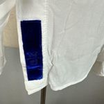 North Sails Womens Lightweight Button Up Blouse Top Sz Medium White Long Sleeve Photo 3