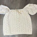 Haute Hippie  Ivory Knit Top size small Photo 0