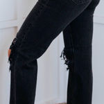 Eunina  Codi 90's Super High Rise Dad Black Distressed Stretch Jeans Sz 15/32 Photo 0
