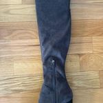 Marc Fisher Grey Faux Suede Over the Knee Heeled Boot Photo 4