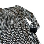 Armani Exchange AE Black White Shift Dress Long Sleeve Soft Size XS Women's Photo 4