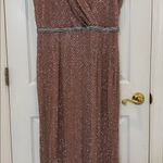 Mac Duggal NWT 93787 Pink Beaded Wrap V-Neck Cap Sleeve Dress Size 14 Photo 6