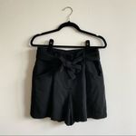 Ann Taylor  Tailored Black Belted Flowy Shorts Size 2 NWT Photo 1