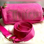 Juicy Couture NEW Pink Fuzzy Roll Crossbody Bag Photo 0
