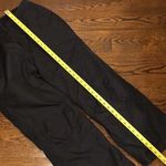 LANDS END Black Lined Snow Pants Zipper & Snap Close Internal Tab Sz MED 10/12 Photo 7